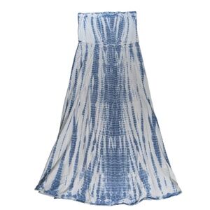 Polo Ralph Lauren Blue & White Strapless Cotton Dress Size XL